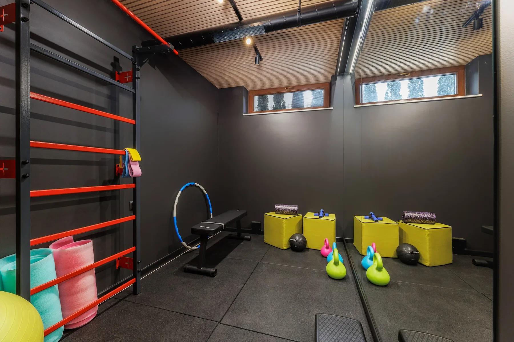 Home gym at Villa Wola 2